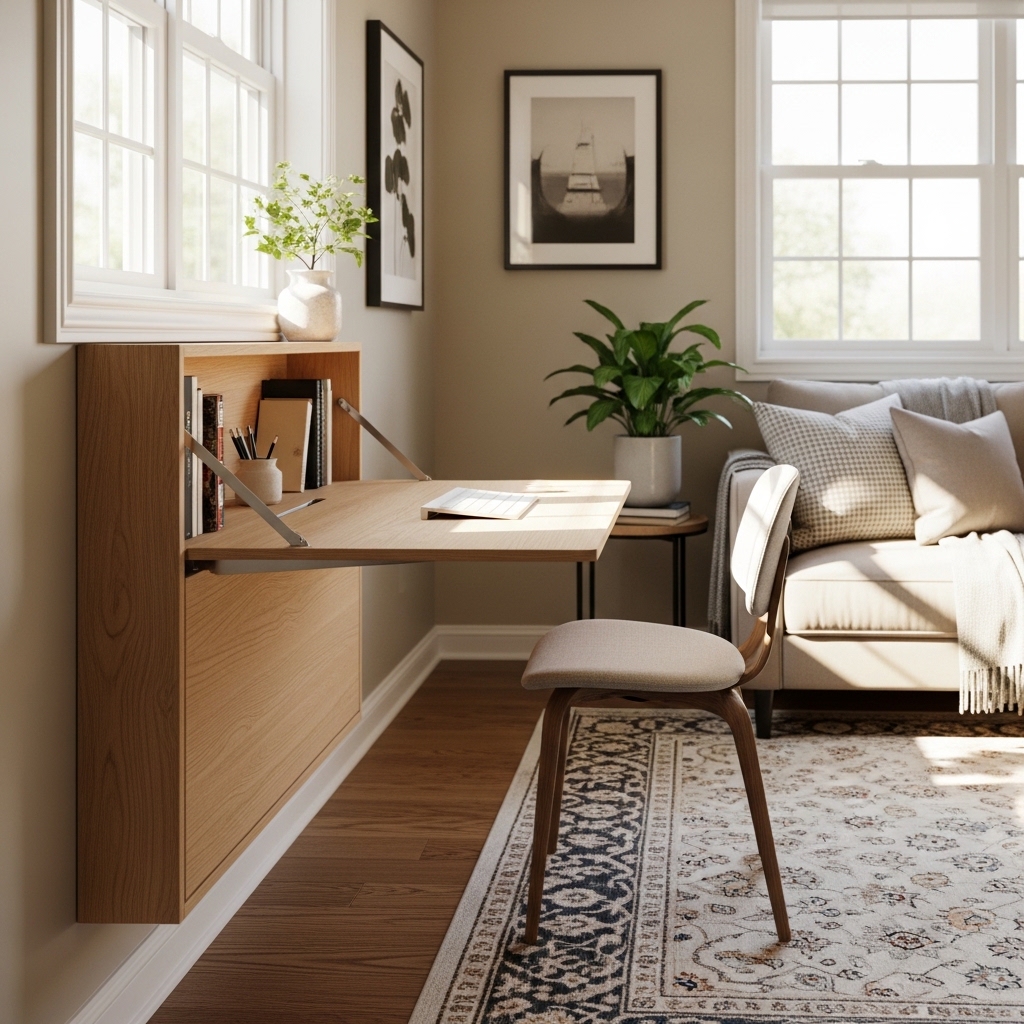 8. Wall-Mounted Desks