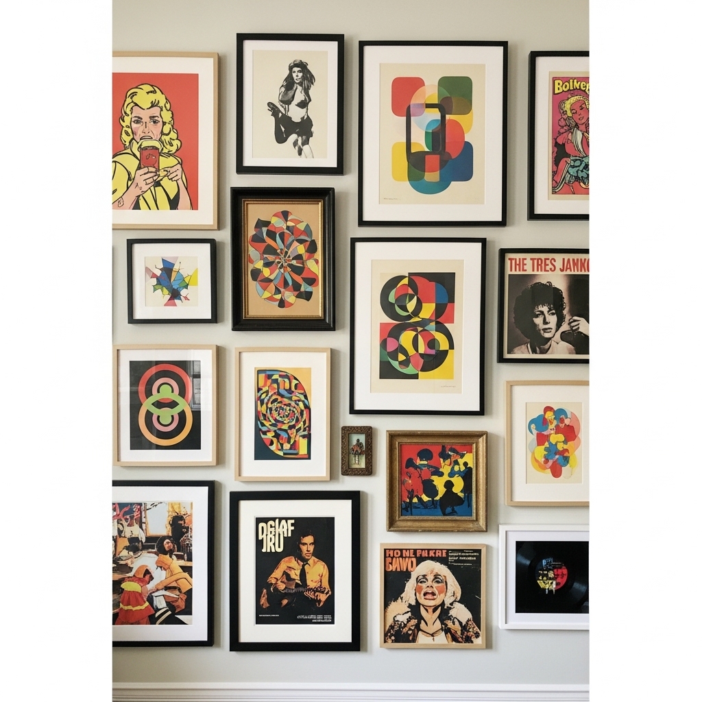 4. Retro Wall Art