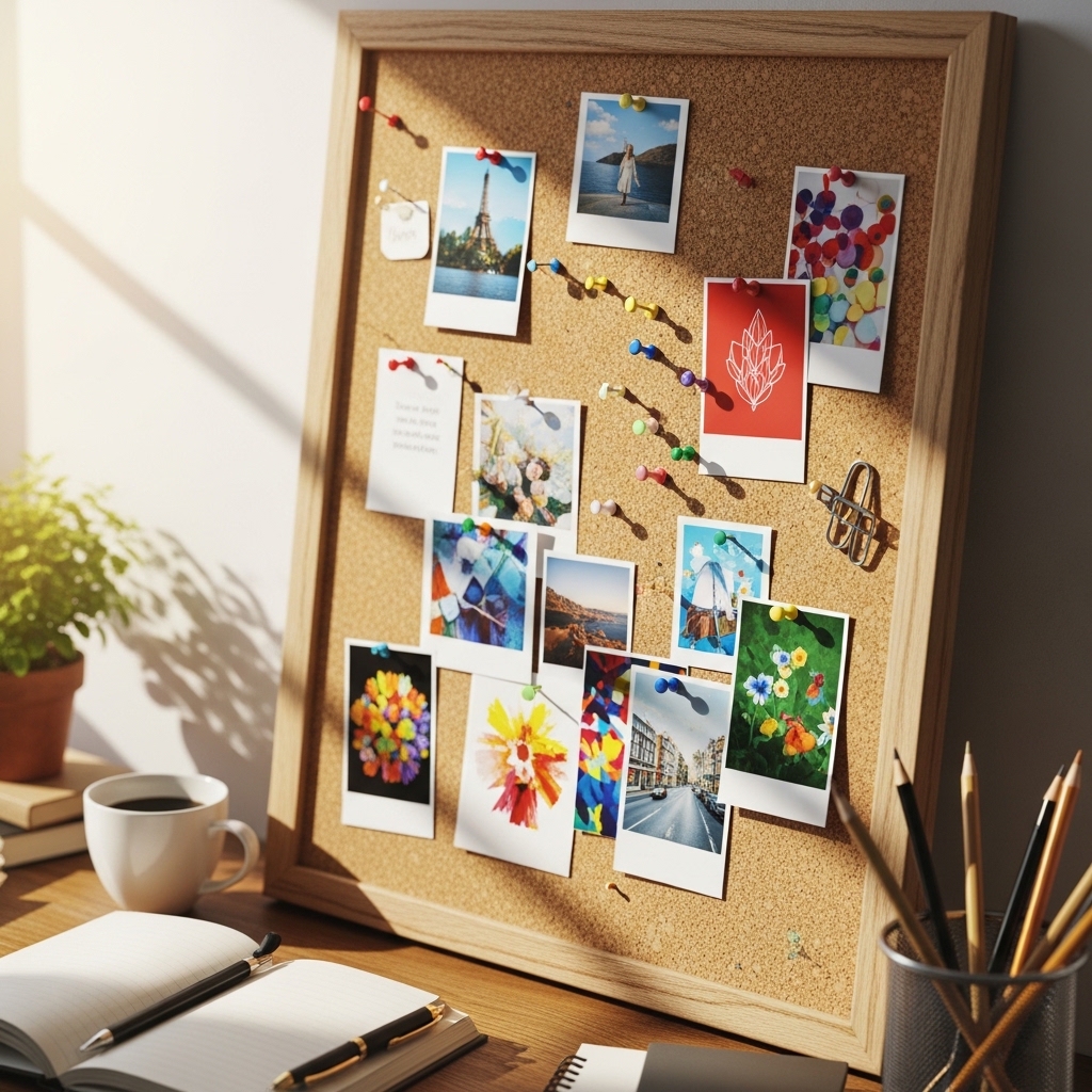 1. Corkboard Vision Board