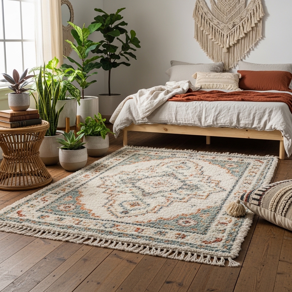 7. Textured Rugs