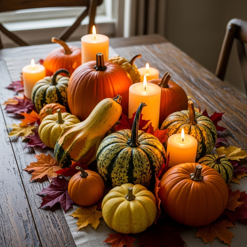 1. Pumpkin Centerpieces