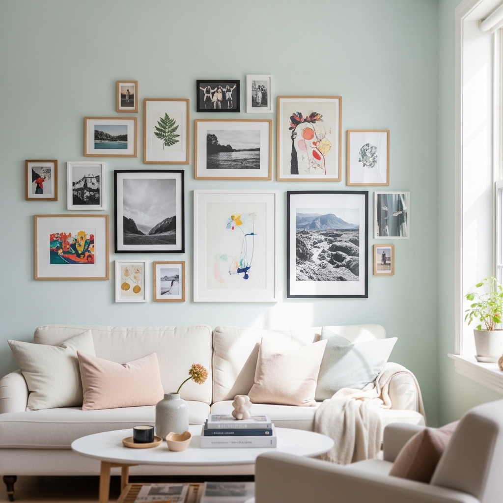 4. Gallery Wall with Paint