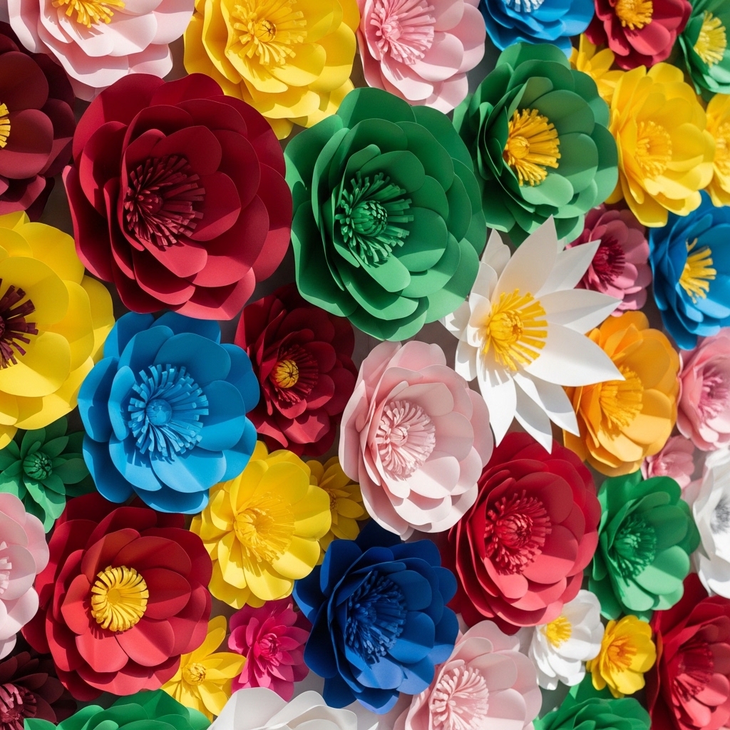 7. Paper Flower Displays