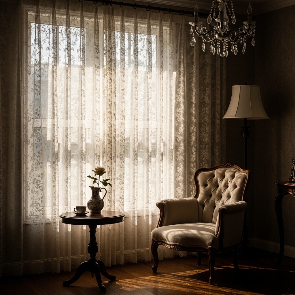 8. Lace Curtains