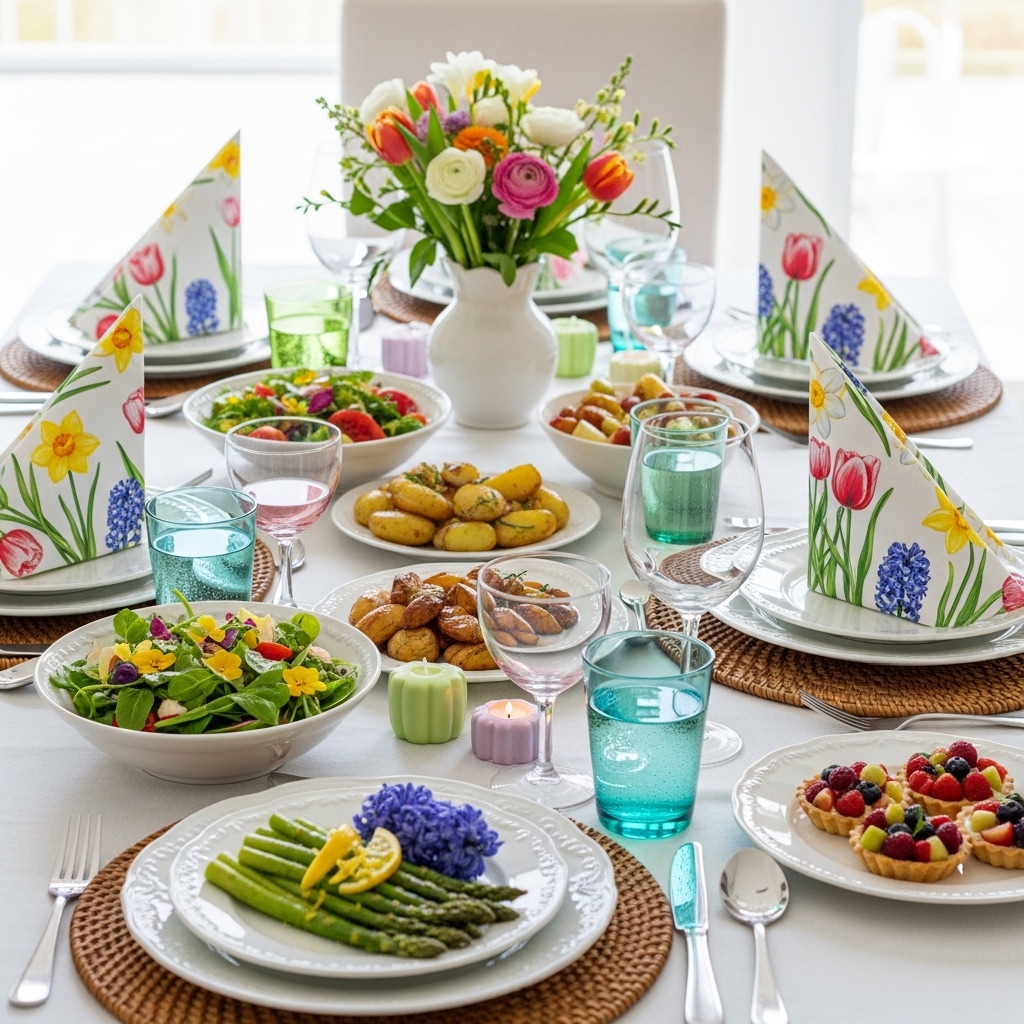3. Colorful Table Settings
