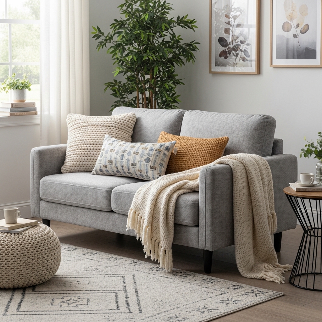7. Compact Sofa or Loveseat