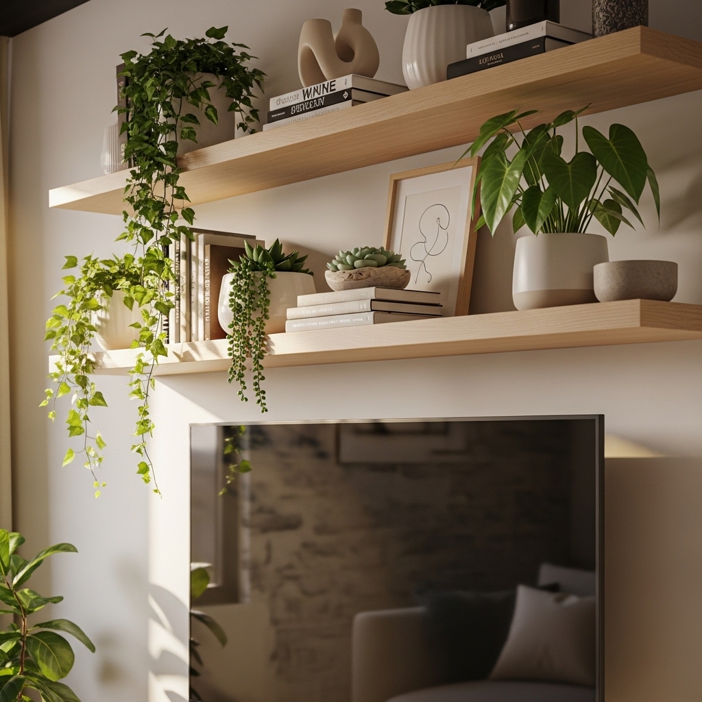 1. Floating Shelves