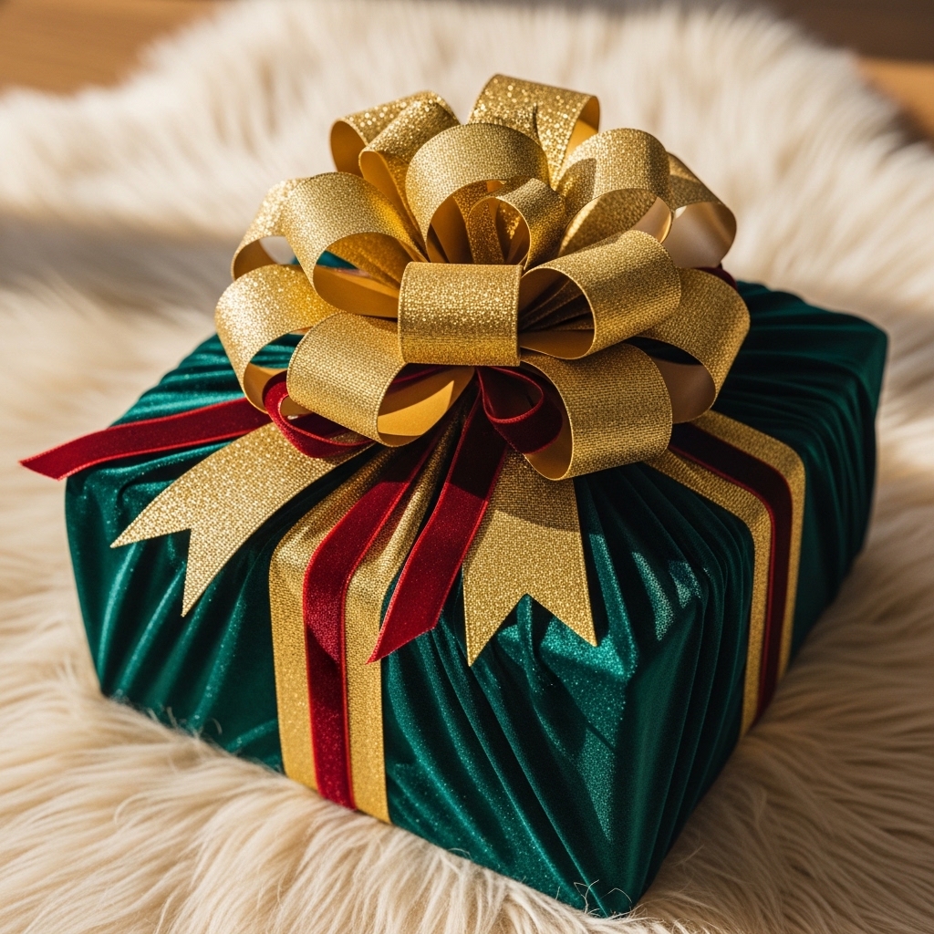 3. Fabric Wrap with a Bow