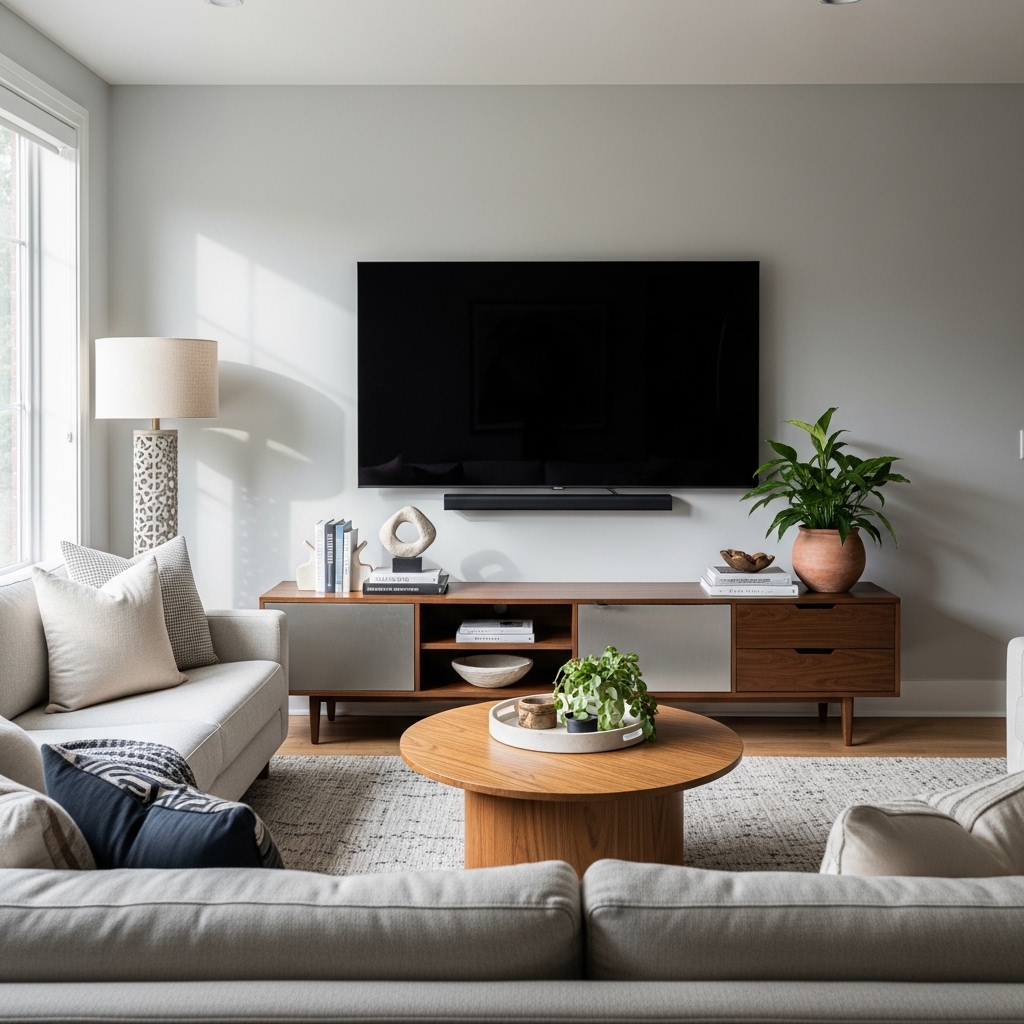 10. Wall-Mounted TV and Media Units