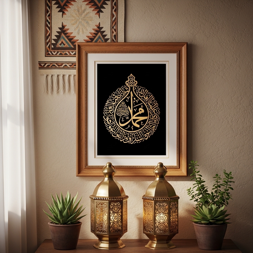 4. Wall Art and Calligraphy