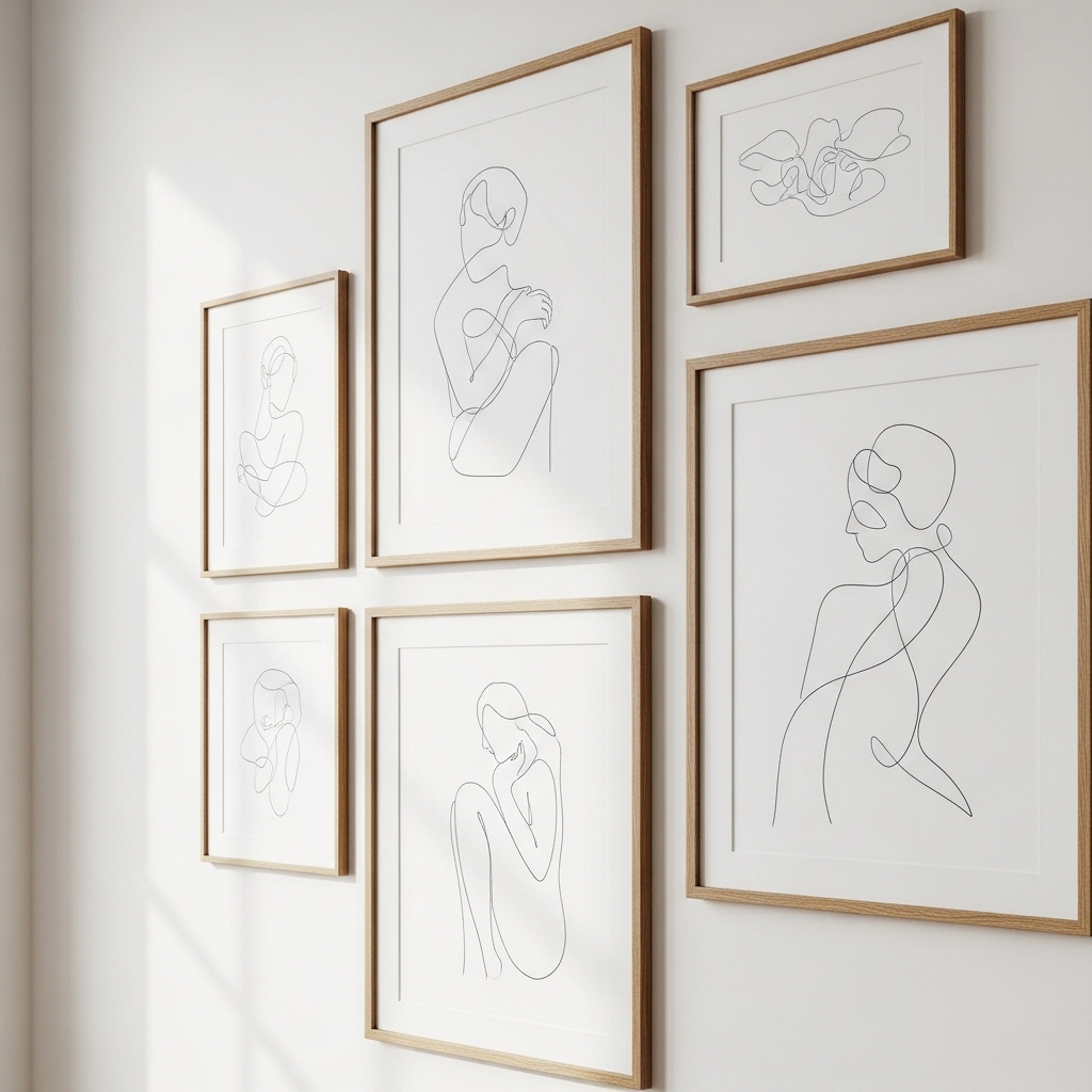 6. Minimalist Line Art