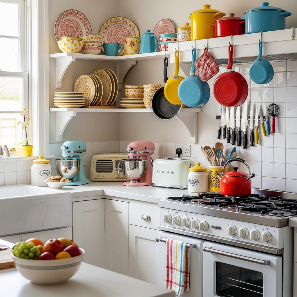 7. Colorful Kitchenware