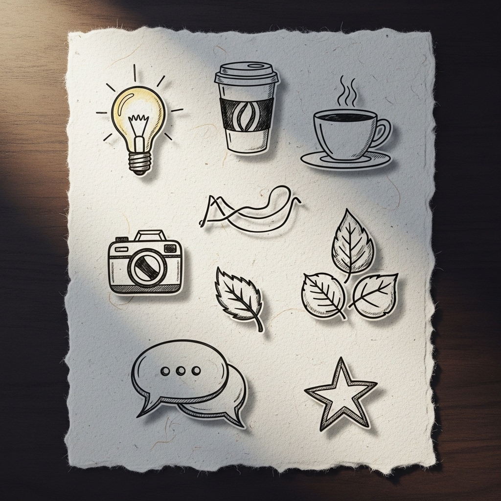 3. Hand-Drawn Icons