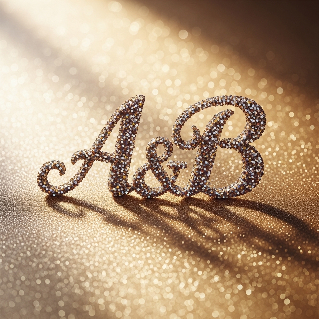 3. Glitter and Glam Letters