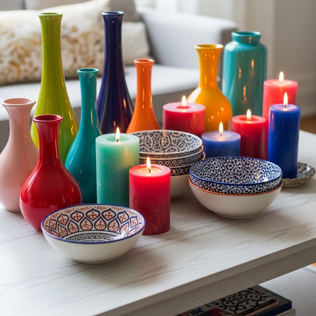 6. Brightly Colored Accessories