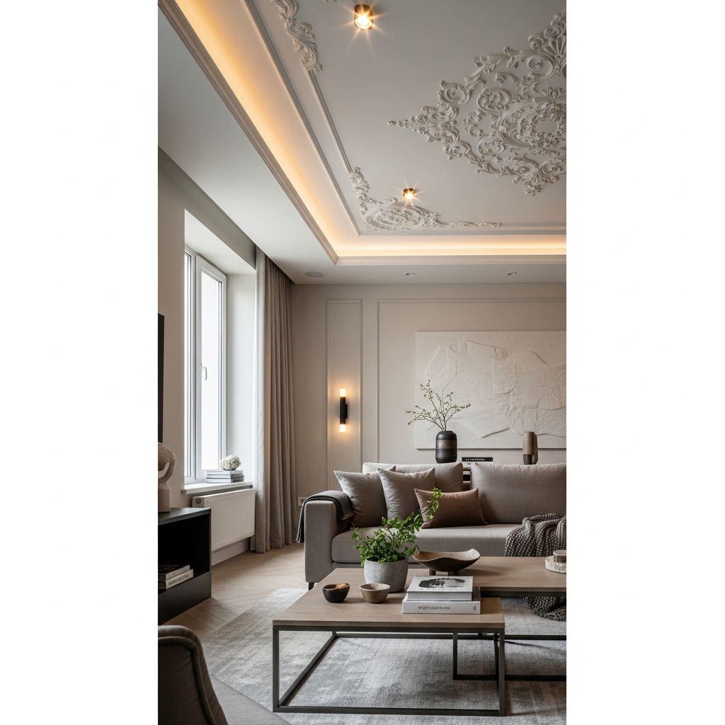 1. POP (Plaster of Paris) Ceilings