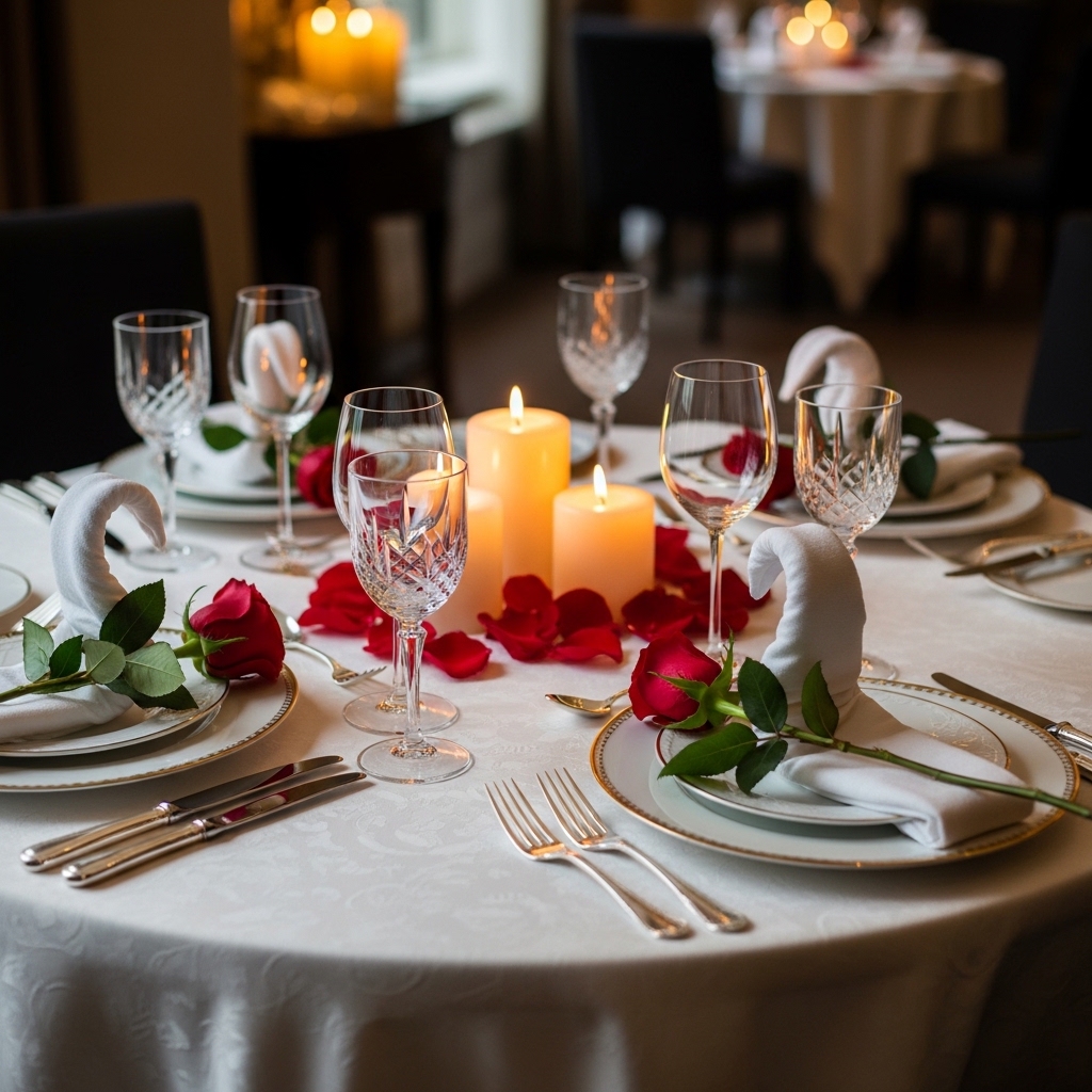 2. Candlelit Centerpieces