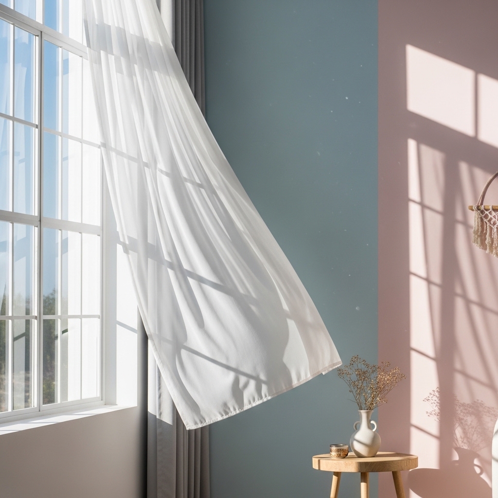1. Sheer Curtains