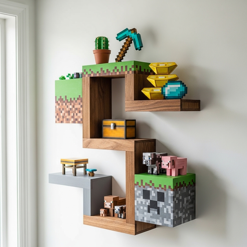 9. Themed Wall Shelves