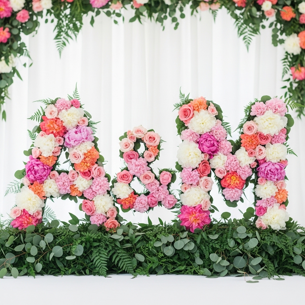 2. Floral Initials