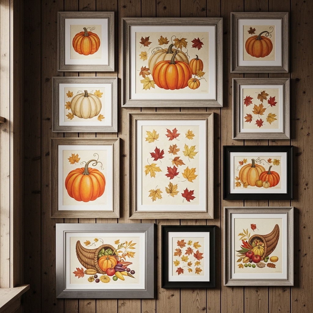 3. Harvest-Themed Wall Art
