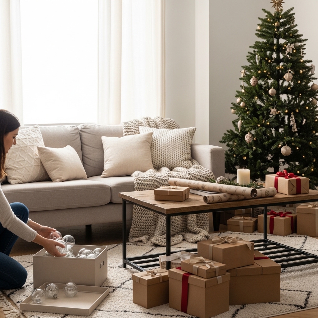 1. Remove Christmas Decorations