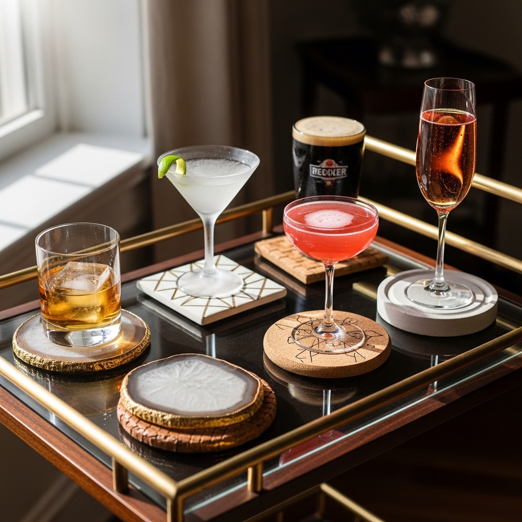 5. Use Stylish Coasters