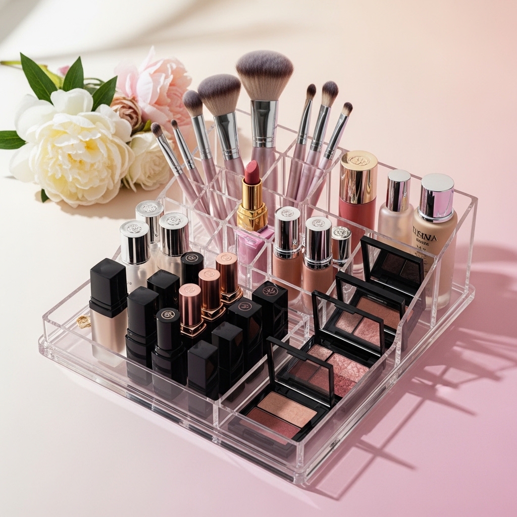 1. Elegant Makeup Organizer
