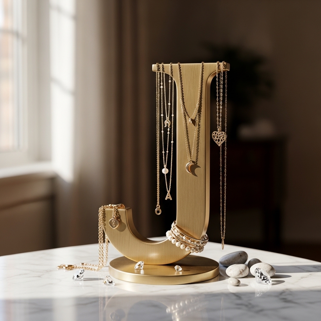 10. J - Jewelry Display