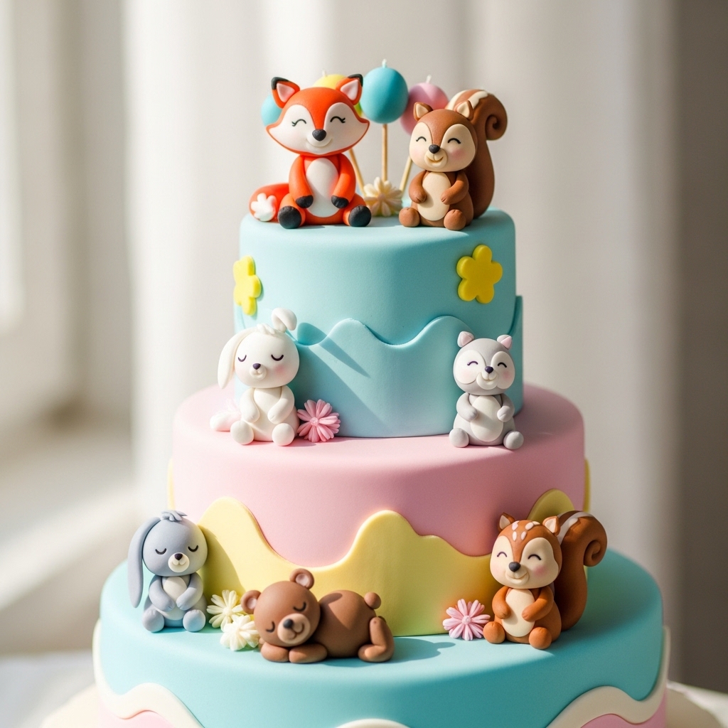 5. Whimsical Animal Toppers