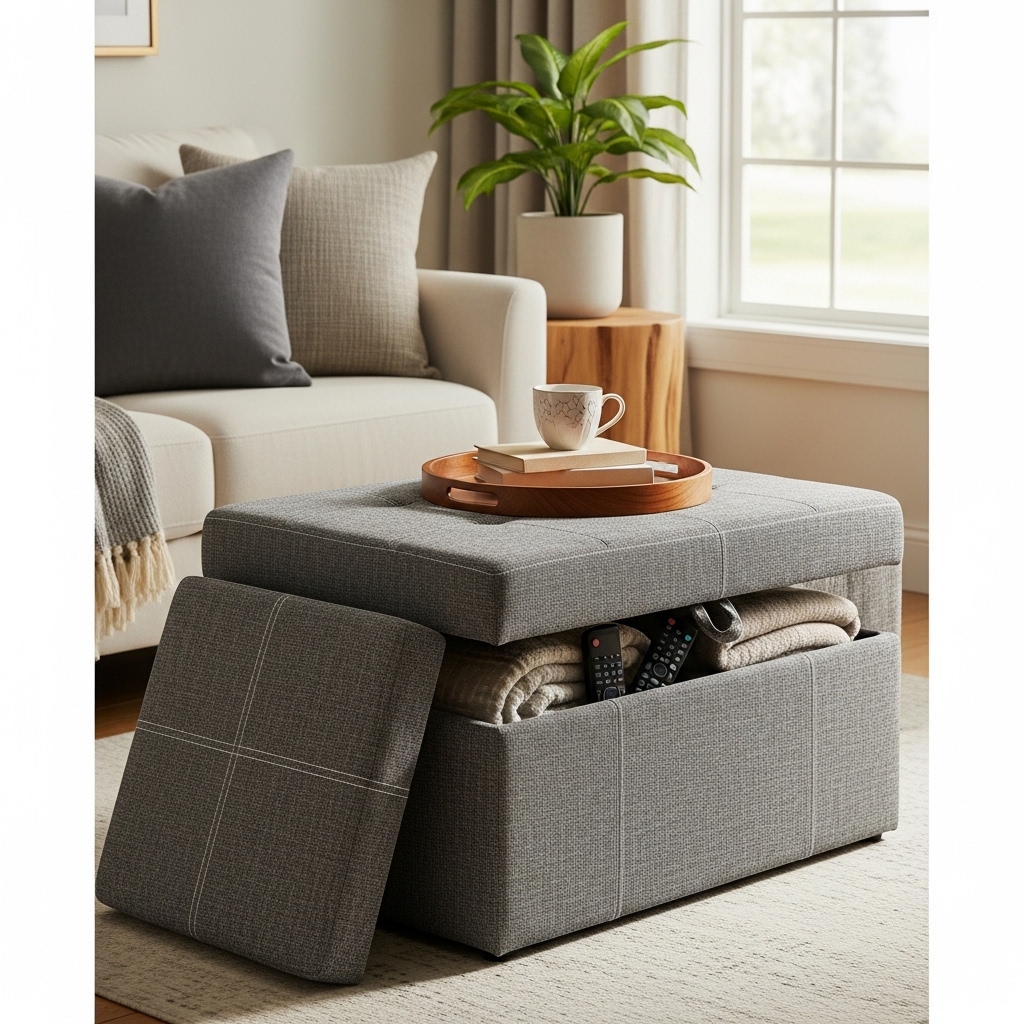 8. Multi-Functional Ottoman