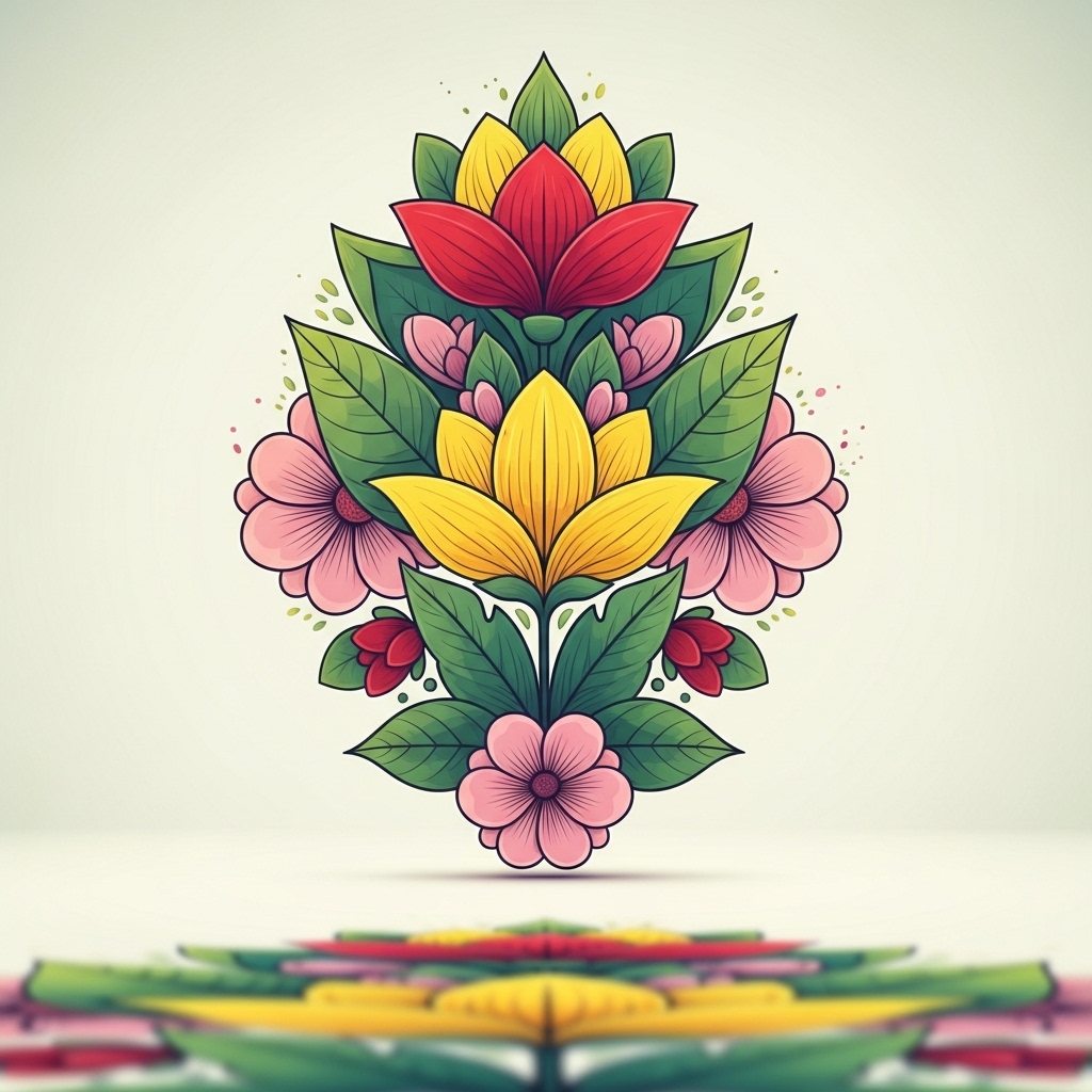 1. Floral Vector Graphics