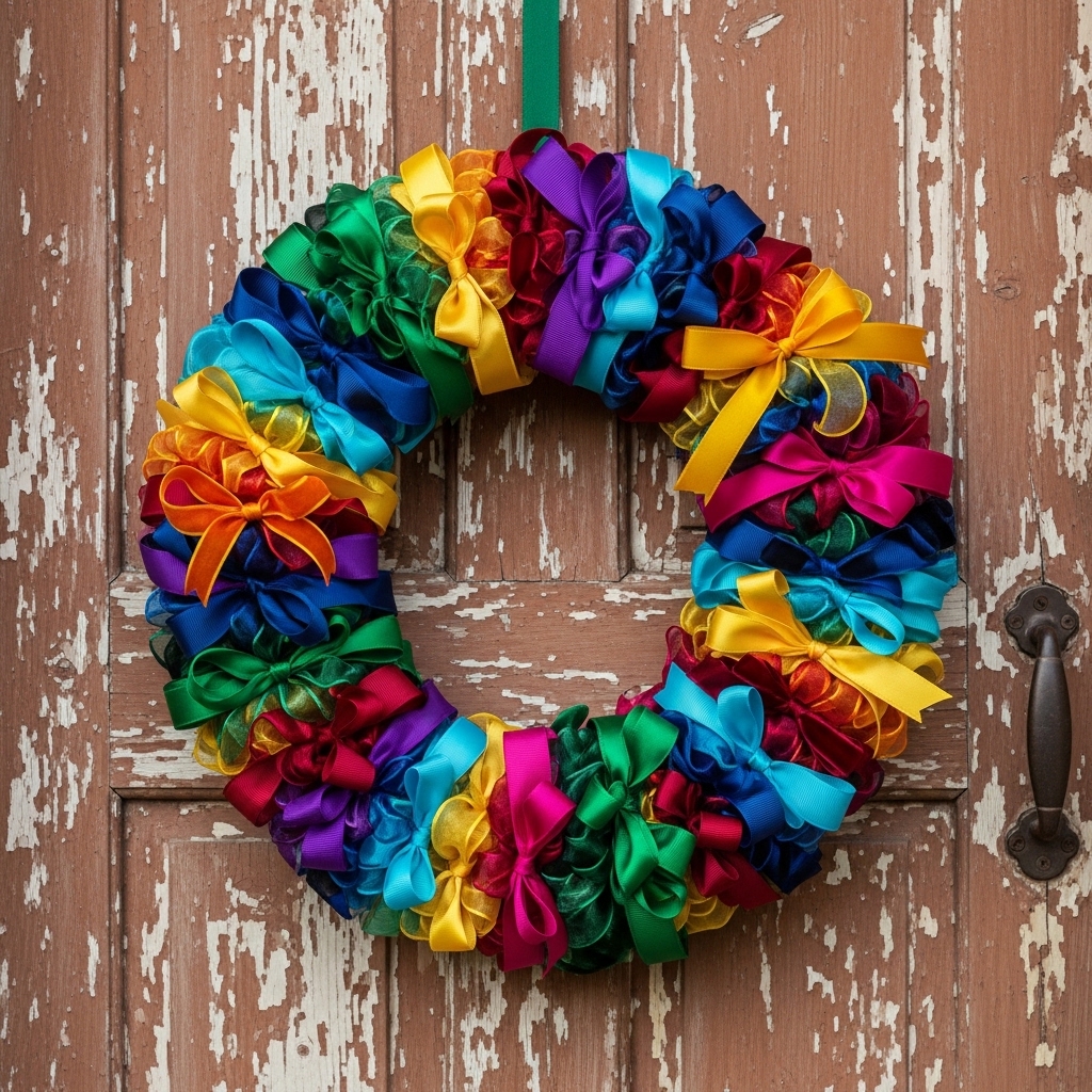 1. Ribbon Wreath