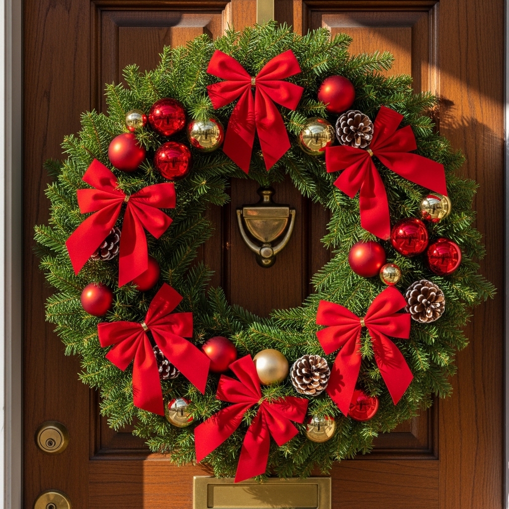 6. Festive Holiday Wreath