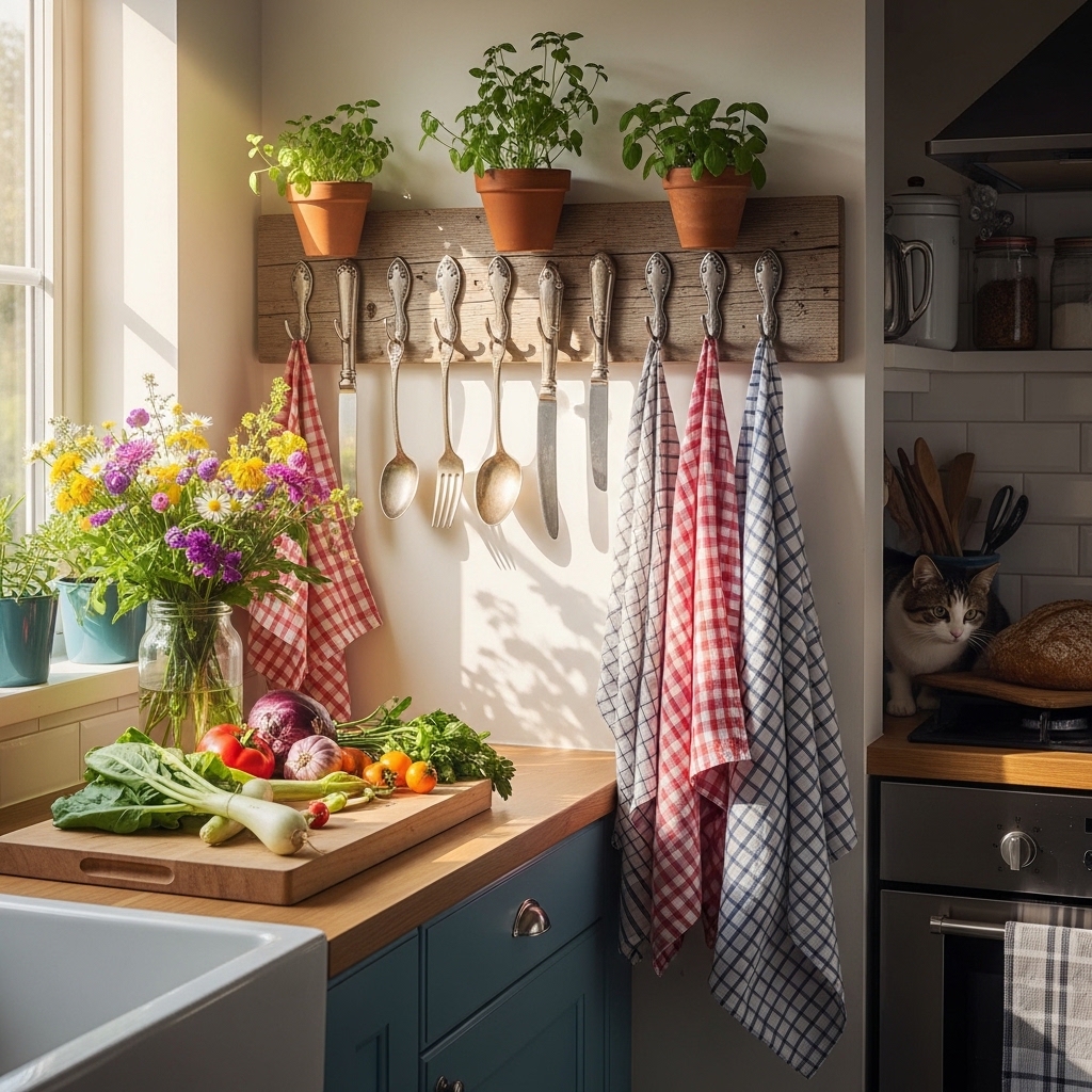 19. Upcycle Old Silverware into Decorative Hooks