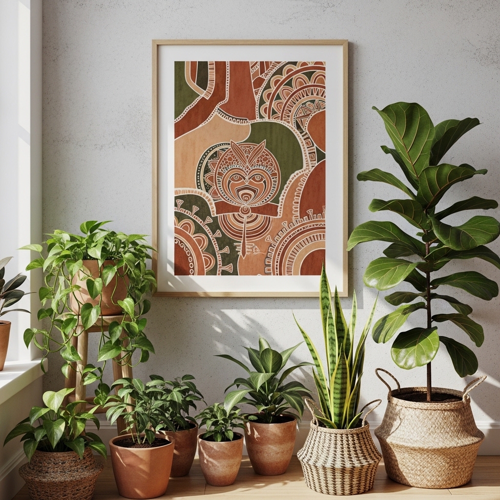7. Framed Art with Bohemian Themes