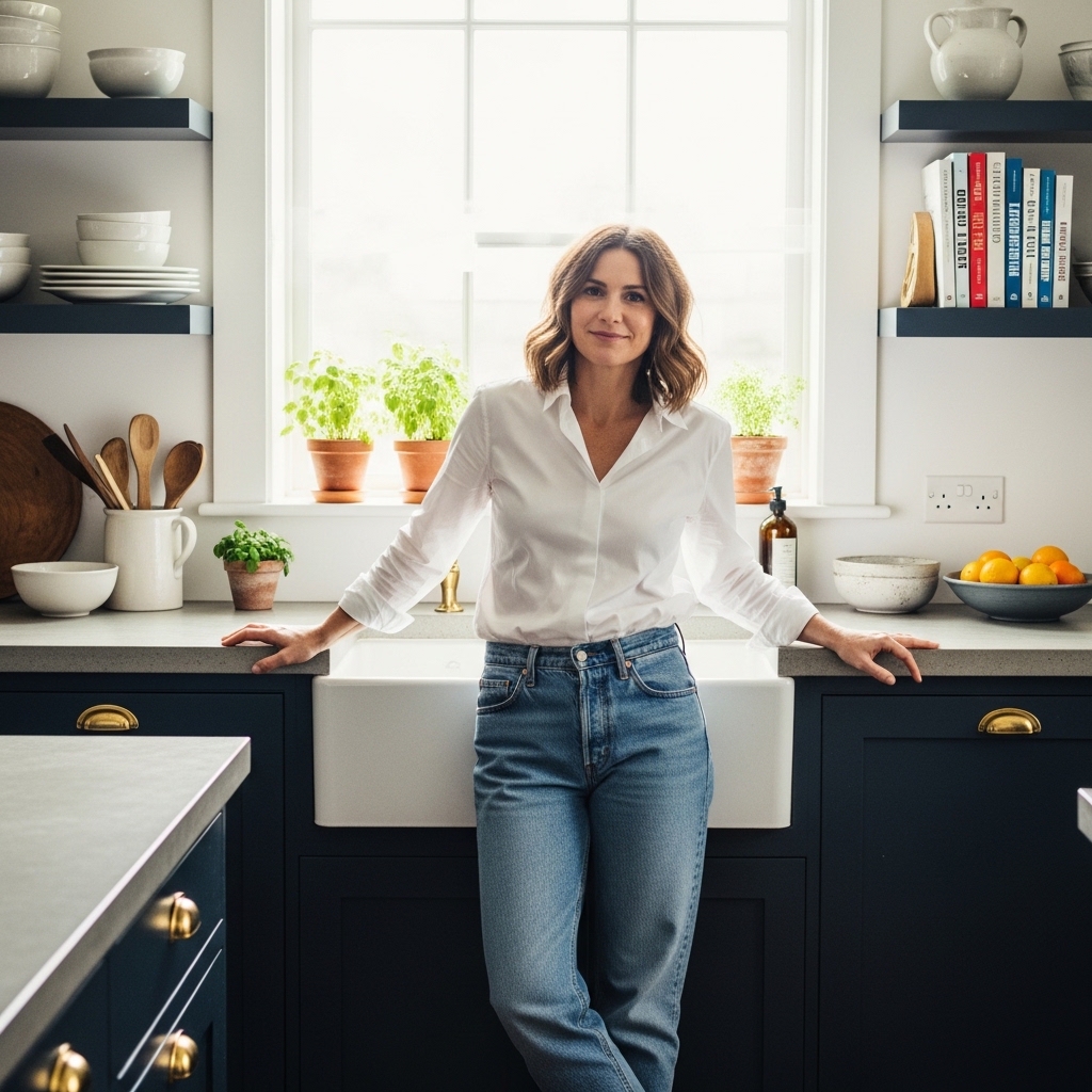 6. Long Sleeve Dress Shirt and Baggy Jeans