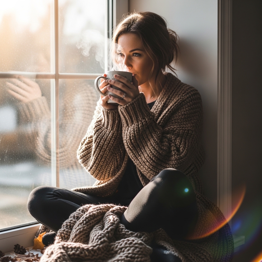 3. Oversized Cardigan with Leggings
