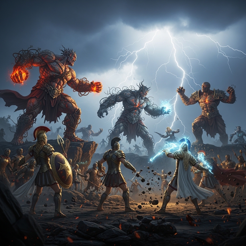 10. Titanomachy: The Battle Against the Olympians