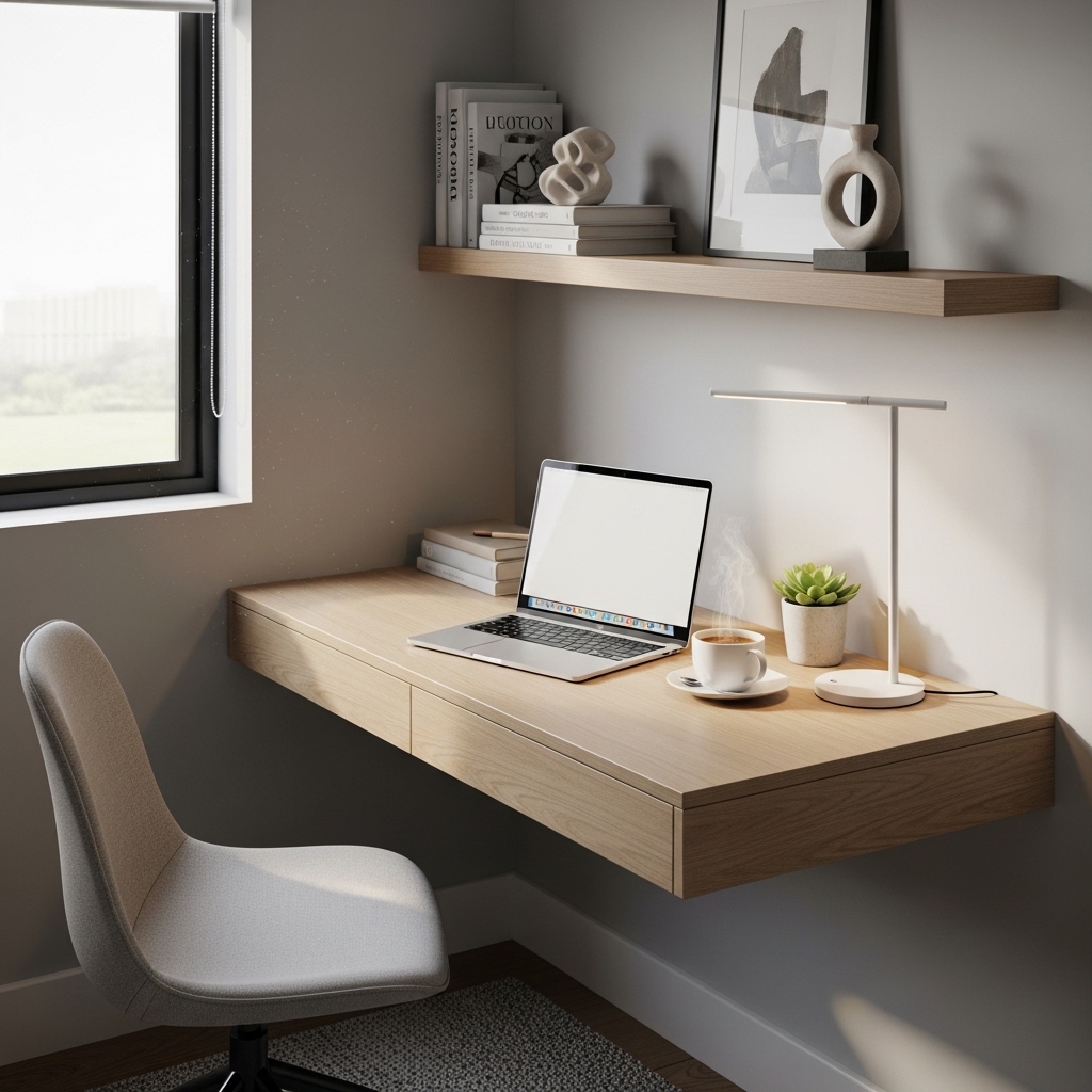 3. Wall-Mounted Desks
