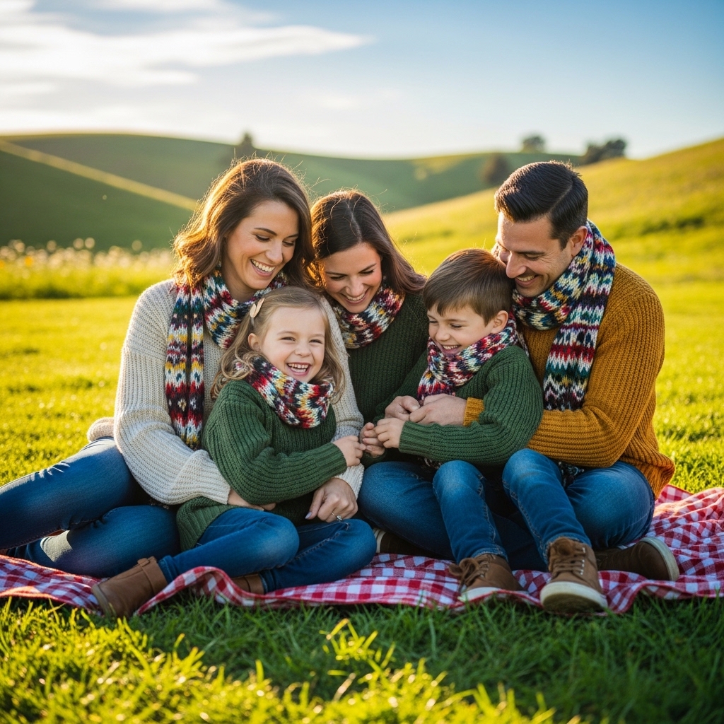 2. Cozy Sweaters and Scarves