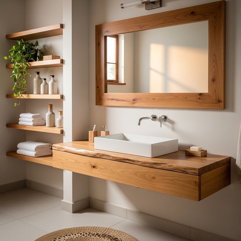 3. Natural Wood Accents