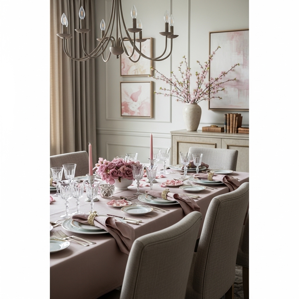 4. Dusty Rose and Soft Neutrals