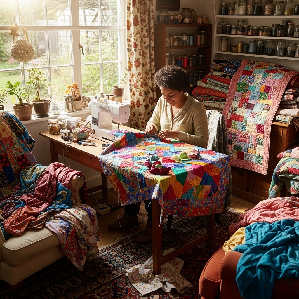 23. Upcycle Old Fabrics into Quilts