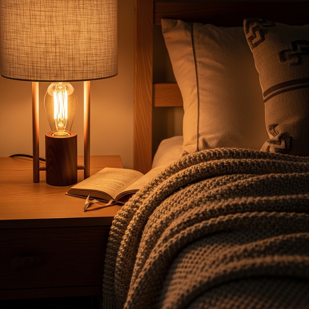 2. Table Lamps with Warm Bulbs