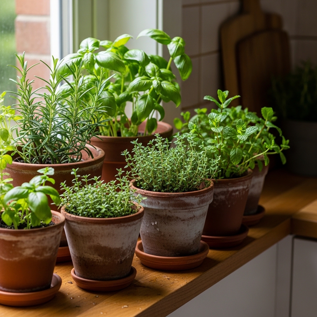 4. Mini Herb Garden
