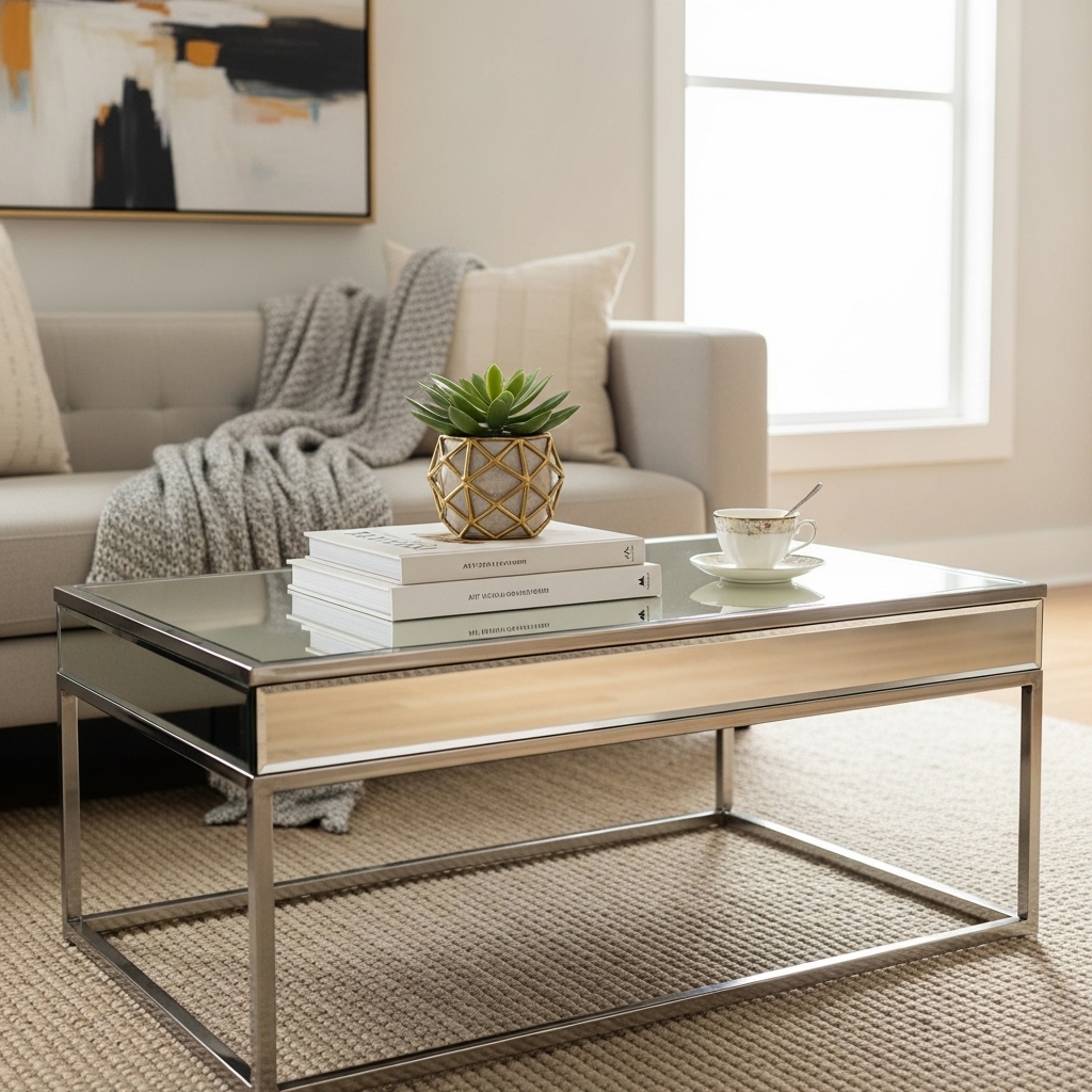 2. Mirrored Furniture