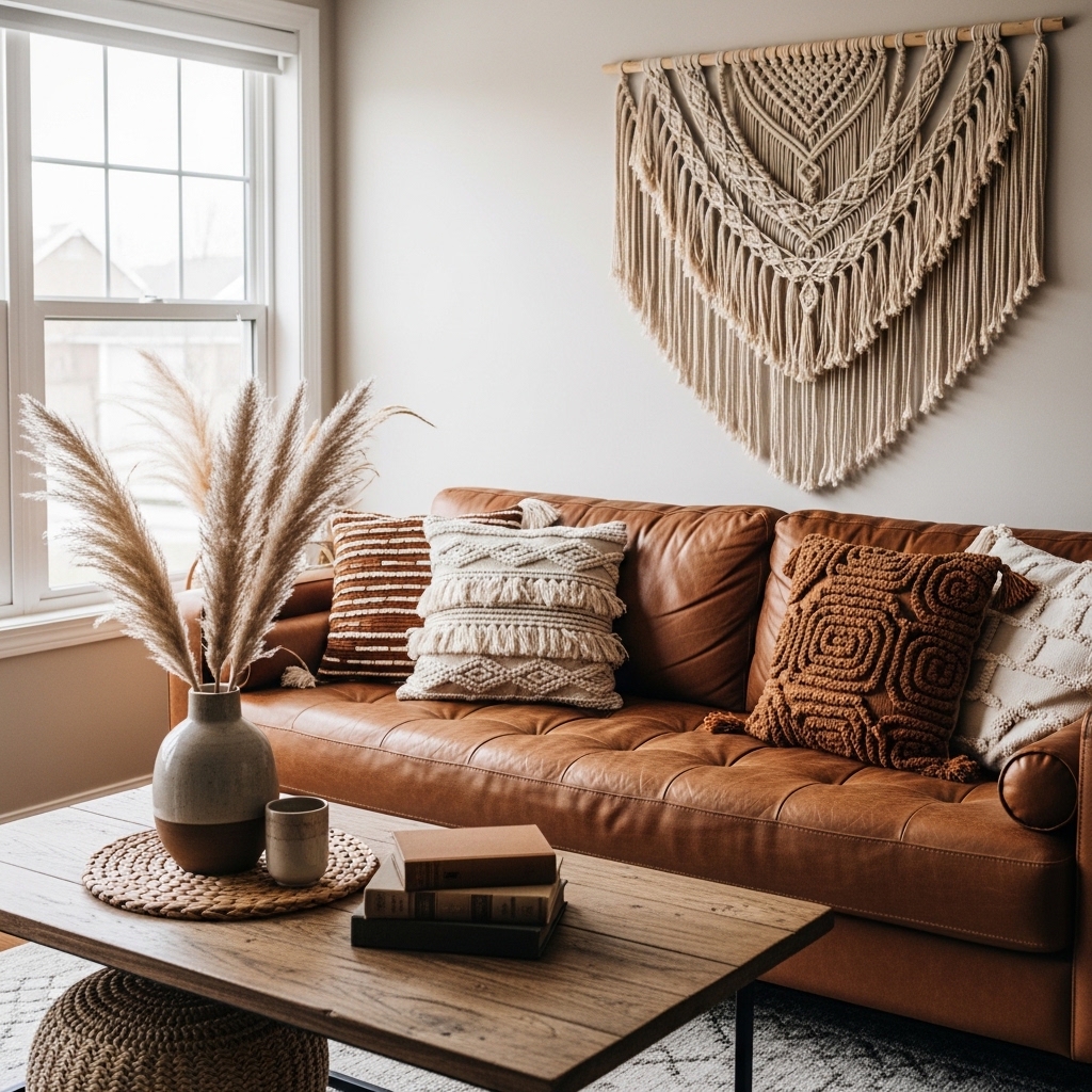 4. Earthy Brown Accents