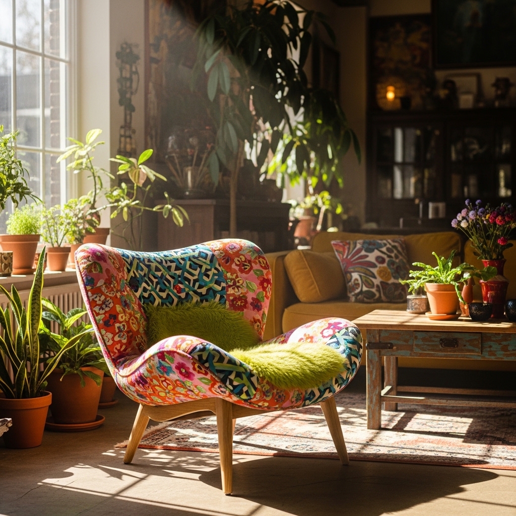 8. Fun and Funky Accent Chair