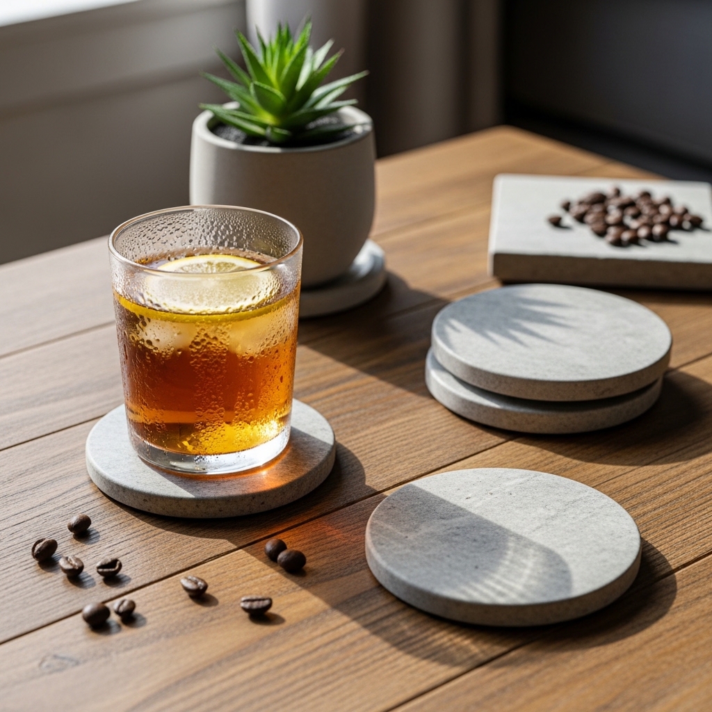 6. Stone Coasters